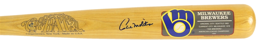 1992 Paul Molitor Milwaukee Brewers Signed Cooperstown Bat Co. Bat (JSA)