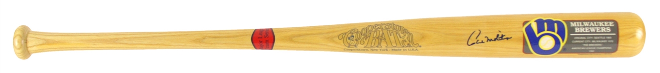 1992 Paul Molitor Milwaukee Brewers Signed Cooperstown Bat Co. Bat (JSA)