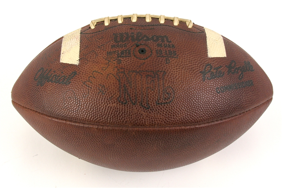 1970-74 Pat Matson Cincinnati Bengals Signed ONFL Rozelle Game Used Football (MEARS LOA/JSA) 