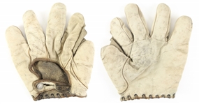 1900's-90's Baseball Memorabilia Collection - Lot of 10 w/ Game Used Baseballs, Store Model Mitts & Vintage Photos (MEARS LOA)