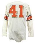1950's-60's White Durene #41 Game Worn Sand Knit Football Jersey w/ Crotch Strap (MEARS LOA)