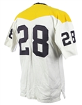 1960's White Durene #28 Game Worn Football Jersey (MEARS LOA)