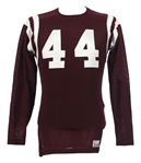 1950s Maroon Durene #44 Game Worn Football Jersey (MEARS LOA)
