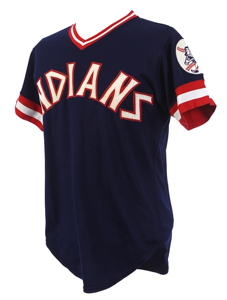 1975/77 Frank Duffy Cleveland Indians Game Worn Alternate Jersey (MEARS LOA)