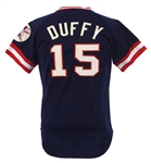 1975/77 Frank Duffy Cleveland Indians Game Worn Alternate Jersey (MEARS LOA)