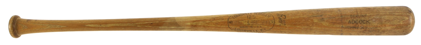 1953 Joe Adcock Milwaukee Braves H&B Louisville Slugger Game Used Bat (MEARS A7)