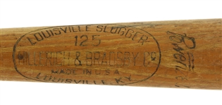 1953 Joe Adcock Milwaukee Braves H&B Louisville Slugger Game Used Bat (MEARS A7)