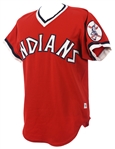 1976-77 John Lowenstein/Andre Thornton Cleveland Indians Game Worn Alternate Jersey (MEARS LOA)