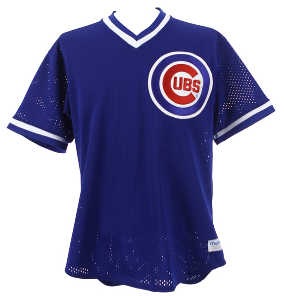 1990s Doug Glanville Chicago Cubs Signed Batting Practice Jersey (JSA)
