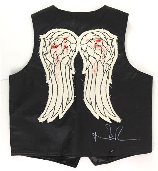 2016 Norman Reedus The Walking Dead Signed Angel Wing Vest (Radtke Sports COA)