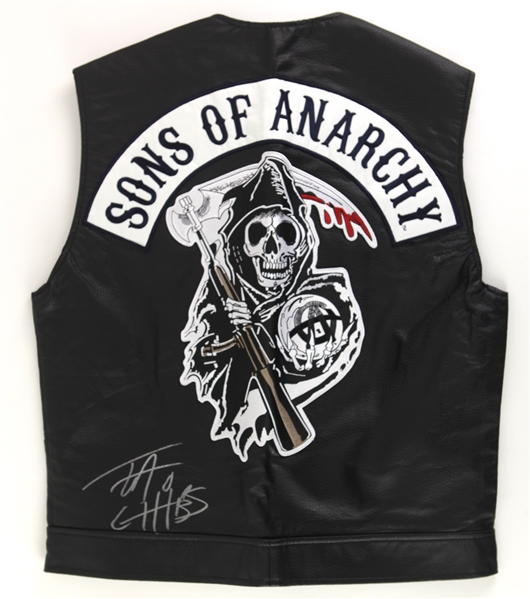 2016 Tommy Flanagan Sons of Anarchy Signed Grim Reaper Vest (Radtke Sports COA)