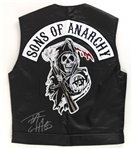 2016 Tommy Flanagan Sons of Anarchy Signed Grim Reaper Vest (Radtke Sports COA)