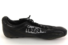 1991 Morten Andersen New Orleans Saints Signed Game Worn Strength Cleat (MEARS LOA/Radke Sports)