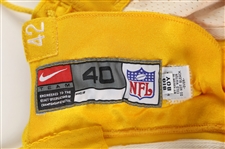 1999 Darren Sharper Green Bay Packers Game Worn Uniform Pants w/ Belt (MEARS LOA)