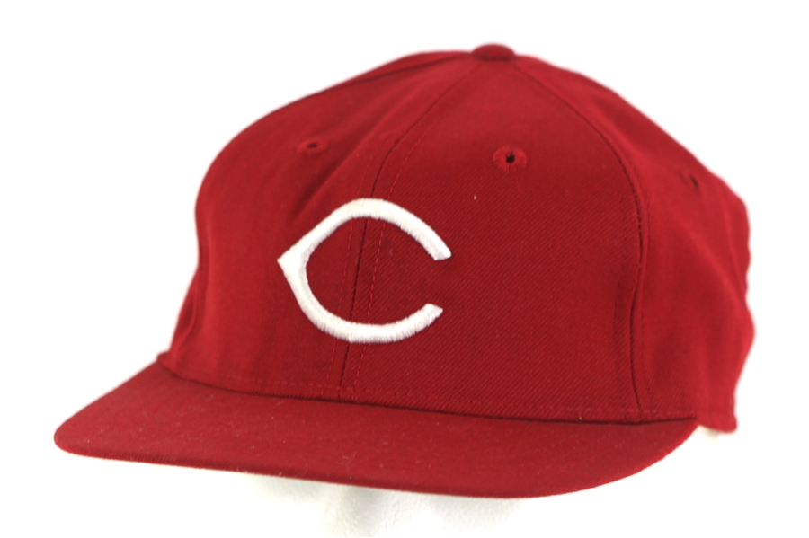 1975-76 Cesar Geronimo Cincinnati Reds Game Worn Cap (MEARS LOA) World Series Era