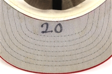 1975-76 Cesar Geronimo Cincinnati Reds Game Worn Cap (MEARS LOA) World Series Era