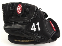 2005-06 Randy Johnson New York Yankees Personal Model Game Used Rawlings Fielders Mitt (MEARS LOA)