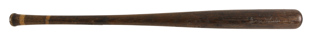 1928 George Sisler Boston Braves H&B Louisville Slugger Sidewritten Store Model Bat 