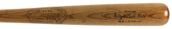 1921-31 Babe Ruth New York Yankees H&B Louisville Slugger 40BR Store Model Bat 