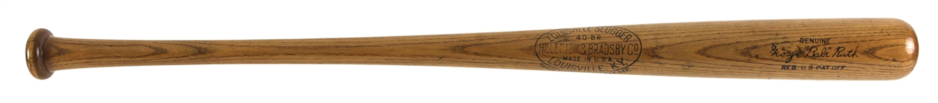 1921-31 Babe Ruth New York Yankees H&B Louisville Slugger 40BR Store Model Bat 