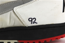 1996 Reggie White Green Bay Packers Game Worn Turf Shoes (MEARS LOA/White Family LOA) Super Bowl Season