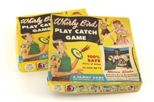 1950s-60s Warren Spahn Milwaukee Braves Whirly Bird Play Catch Game - Lot of 2