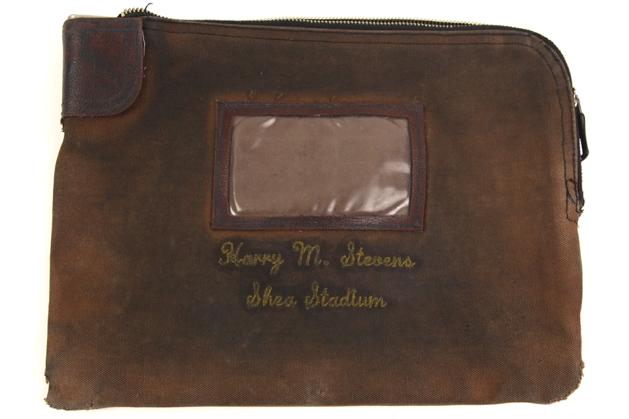 1970s Harry M. Stevens New York Mets Shea Stadium Concessions Night Deposit Bag (MEARS LOA)