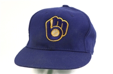 1992 Robin Yount Milwaukee Brewers Game Worn Cap (MEARS LOA)