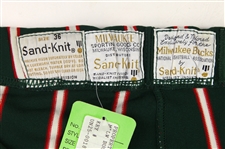 1974-75 Steve Kuberski Milwaukee Bucks Game Worn Warm Up Pants (MEARS LOA/Bucks COA)