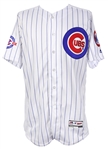 2016 (April 15) Miguel Montero Chicago Cubs Signed Game Worn Jackie Robinson Day Home Uniform (MEARS LOA/MLB Hologram/JSA) World Series Season