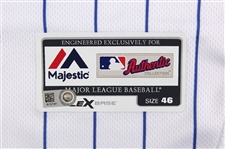2016 (April 15) Miguel Montero Chicago Cubs Signed Game Worn Jackie Robinson Day Home Uniform (MEARS LOA/MLB Hologram/JSA) World Series Season