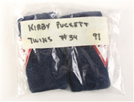 1991 Kirby Puckett Minnesota Twins Game Worn Wrist Bands (MEARS LOA) “From Brewers Equipment Manager Collection”