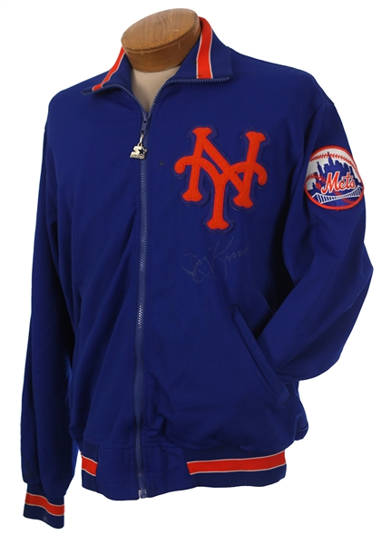 1991-92 Jerry Koosman New York Mets Signed Warm Up Jacket (MEARS LOA/JSA)