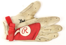 1982 Reggie Jackson California Angels Game Worn Batting Glove (MEARS LOA)