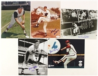 1940-1970s National League Baseball Signed Stars Photo Collection (21) (JSA)