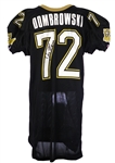 1990 Jim Dombrowski New Orleans Saints Game Worn Home Jersey Signed by Jim Mora (MEARS LOA/JSA)