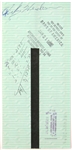 1985 Rickey Henderson New York Yankees Payroll Reverse Endorsed Check (JSA)