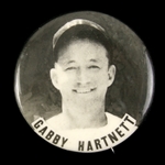 1930s Gabby Hartnett Chicago Cubs 1 ¾” Celluloid Portrait PM10 Pinback Button 