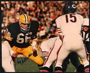 1966 circa Ray Nitschke Green Bay Signed 8x10 Color Photo (JSA)
