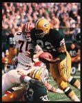 1966 Elijah Pitts Green Bay Packers Signed 8x10 Color Photo (JSA)