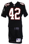 1995 Devin Bush Atlanta Falcons Game Worn Home Jersey (MEARS LOA) Rookie Season