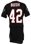 1995 Devin Bush Atlanta Falcons Game Worn Home Jersey (MEARS LOA) Rookie Season