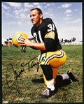 1966 Jim Taylor Green Bay Packers Signed 8x10 Color Photo (JSA)