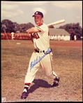 1950s Eddie Mathews Milwaukee Braves Signed 8x10 Color Photo (JSA)