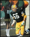 1960s Ray Nitschke Green Bay Packers Signed 8x10 Color Photo (JSA)