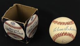 1960s Charlie Gehringer Al Kaline Hank Aguirre Detroit Tigers Signed Harwood Official League Baseball w/ Original Box (JSA)