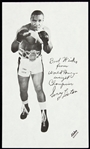 1963-1964 Sonny Liston World Heavyweight Champion 3.5”x6” Paper Stock Premium Photo
