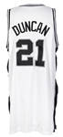 2001-02 Tim Duncan San Antonio Spurs Home Jersey (MEARS LOA)