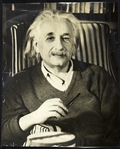 1954 Albert Einstein Original 7”x9” Photo