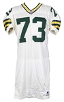 1995 Aaron Taylor Green Bay Packers Game Worn Road Jersey (MEARS LOA) Rookie Season
